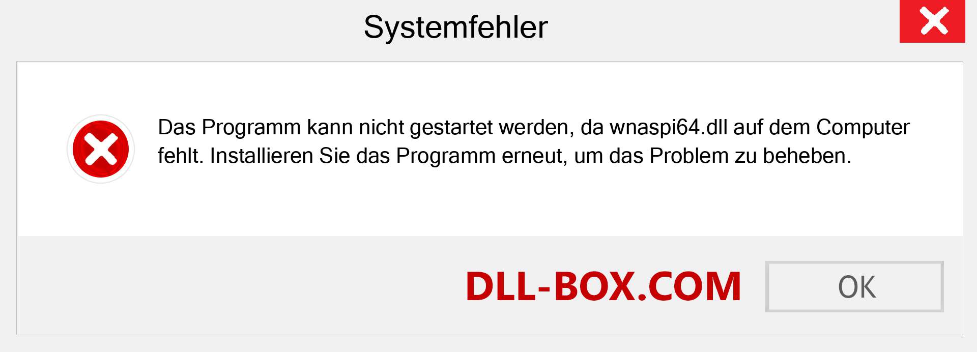 wnaspi64.dll-Datei fehlt?. Download für Windows 7, 8, 10 - Fix wnaspi64 dll Missing Error unter Windows, Fotos, Bildern