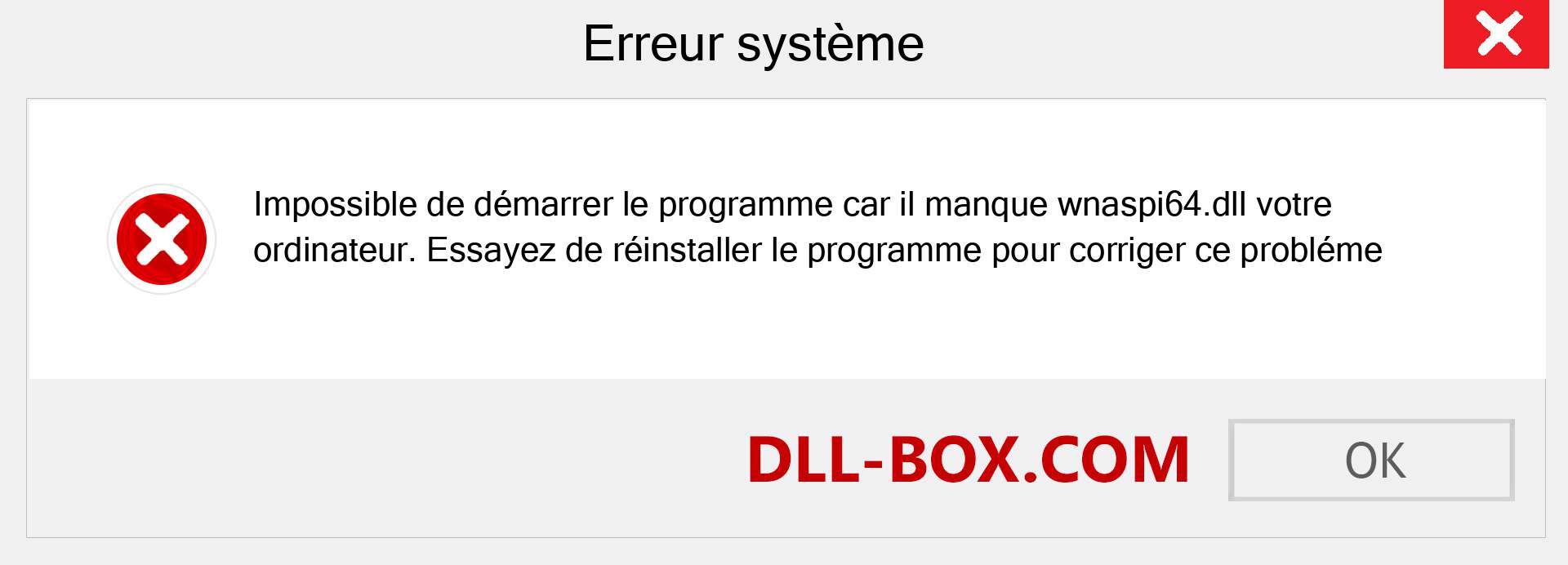 Le fichier wnaspi64.dll est manquant ?. Télécharger pour Windows 7, 8, 10 - Correction de l'erreur manquante wnaspi64 dll sur Windows, photos, images